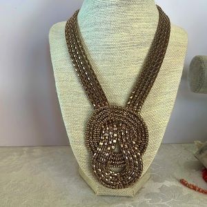 Goldtone Statement Necklace